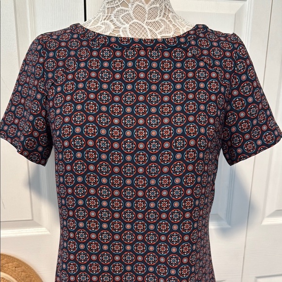 Banana Republic Navy and Red Mini Dress - Picture 1 of 13